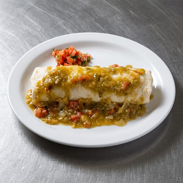 Scramble Veggie Burrito.